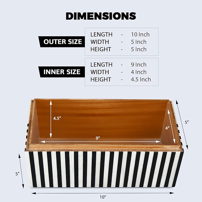 Handicrafts Home Decorative Organizer Box 10x5 â Large Keepsake Box with Lid, Modern Decorative Storage Box, Bohemian Coffee Table DÃ©cor, Jewelry & Memory Box, Decorative Accent Box for Home DÃ©cor