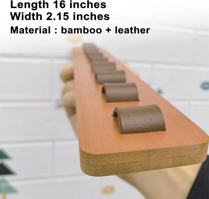 Sunglasses Organizer Wall Mounted Wood Sunglass Holder for Home Glasses Holder/Sunglasses Rack,Home Decor (Wood color-1pcs-long)