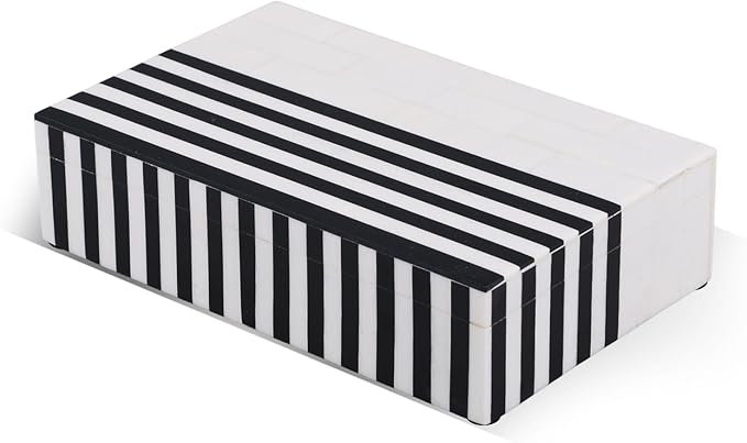 Handicrafts Home Decorative Keepsake Box 8x5 – Small Organizer Box with Lid, Boho Decorative Storage, Retro Memory Box, Unique Coffee Table Décor, Jewelry or Trinket Box, Modern Shelf Decorative Box