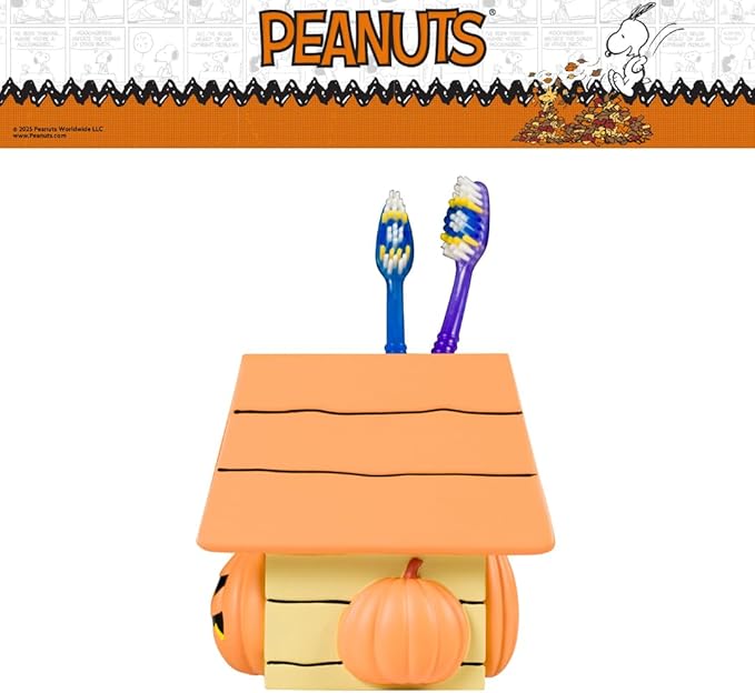 Peanuts Snoopy Toothbrush Holder - Makeup Brushes/Pens Tumbler, (Officially Licensed Product) by Franco Collectibles