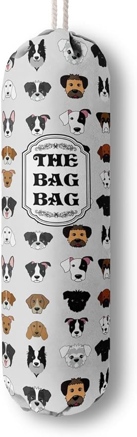 Grocery Bags Holder Organizer For Shopping Bags, Wall Mount Plastic Bags Storage Container Dispensers, Pet Lovers Home Kitchen Bags, The Bag Bag Grocery Bag Holder, Gifts For Women Dog Mom Dad (G-9)