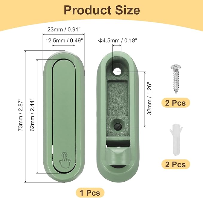 uxcell Foldable Wall Hooks, Aluminum Alloy Heavy Duty Wall Mounted Folding Coat Hooks with Mounting Accessories Space-Saving for Hanging Coat Towels Hat Bags, Oval, Matte Green
