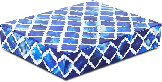 Handicrafts Home Decorative Box 8x6 – Photo Storage Box, Jewelry Organizer, Modern Decorative Storage Box with Lid, Bohemian Table Décor, Vintage Keepsake Box for Shelf or Coffee Table Décor