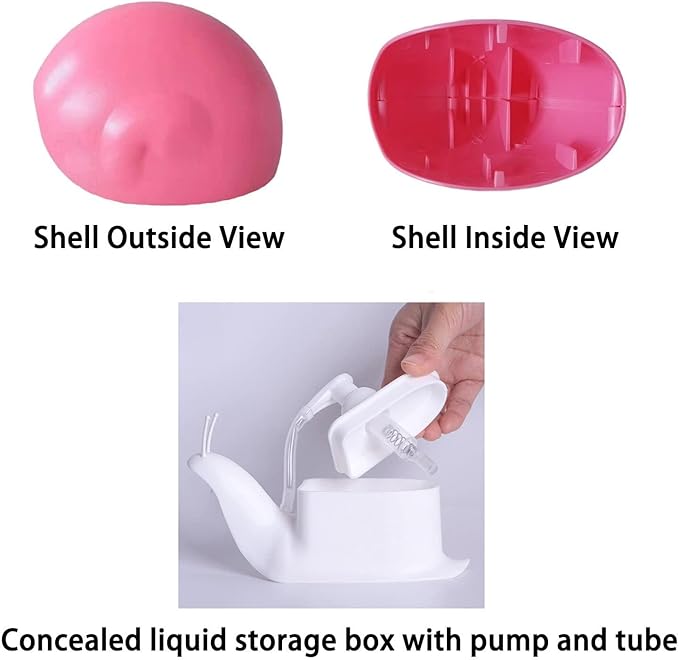 Hand Soap Dispenser 120ml Plastic Snail Soap Dispenser Kids Cute Pump Liquid Sanitizer Bottle Funny Cartoon Animal Countertop Dispenser for Bathroom Kitchen Office Toilet Hotel (Pink)