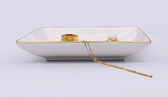 Inspirational Quotes Gift-Christmas Gift-Congratulation Affirmation Reminder Present-Positive Motivational Encouragement Present,She Believed She Could-Jewelry Tray Trinket Holder Ring Dish