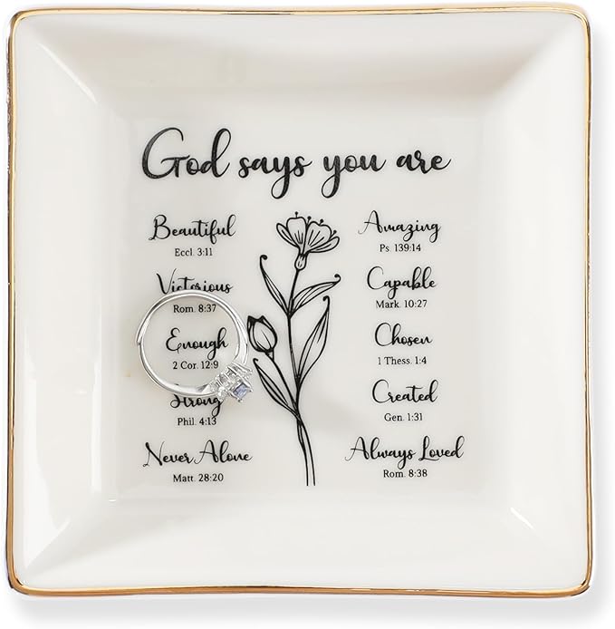 HOME SMILE Christian Gifts for Women Christmas Birthday,Inspirational Gifts for Friends, Religious Spiritual Gifts for Her Mom Girl Female Coworker Sister Christian