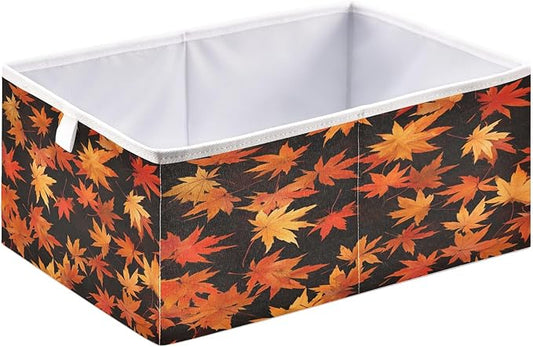 Bolaz Yellow Maple Closet Organizers Storage Cubes Storage Bins Shelf Baskets Containers for Home Room Office,Rectangle