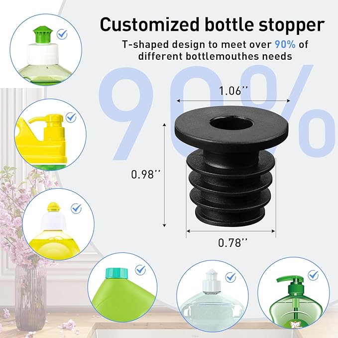 Samodra Sink Soap Dispenser and Extension Tube Kit, ABS Pump Head Bronzed Built in Design with 47” Extension Tube to Soap Bottle, No More Messy Refills(No Bottle)
