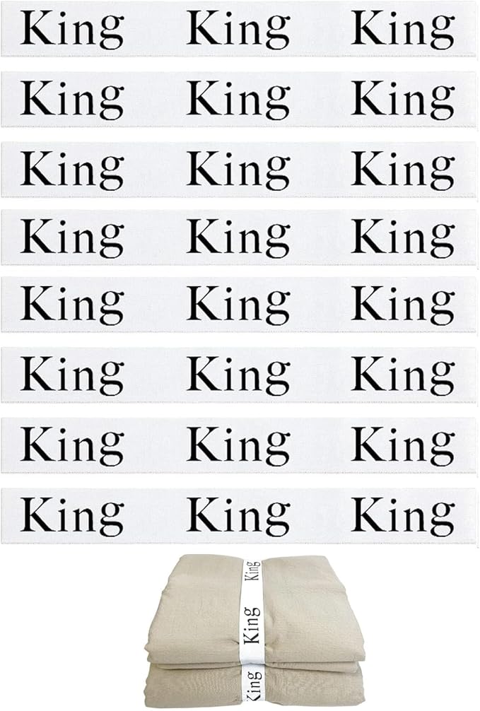 8Pcs Bed Sheet Organizer Bands, Closet Organization Sheets Organizers, Sheet Keepers Elastic Storage Sets for Organizing, Linen Labels Bedding Storage Bedroom (King 8Pcs)