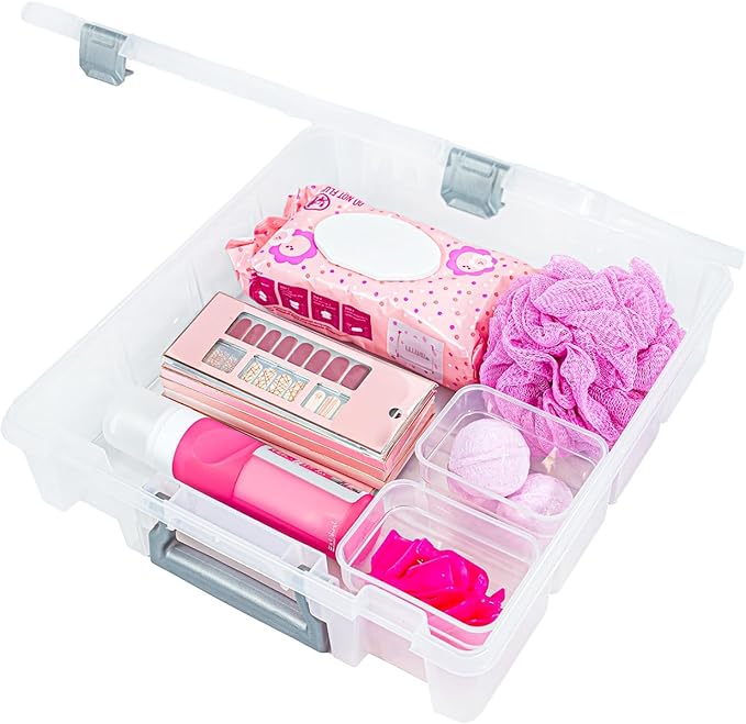 Best Kept Bathroom Cabinet Organizer | Plastic | Hair Product | Baby Bottle Storage | Food Containers | Open Core, 1 Pack