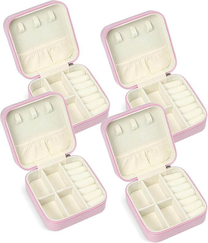 Travel Jewelry Case, Travel Jewelry Box, Mini Jewelry Travel Case, Jewelry Organizer Case, Portable Small Jewelry Organizer Storage Boxes - Best Gift for Women Girls.