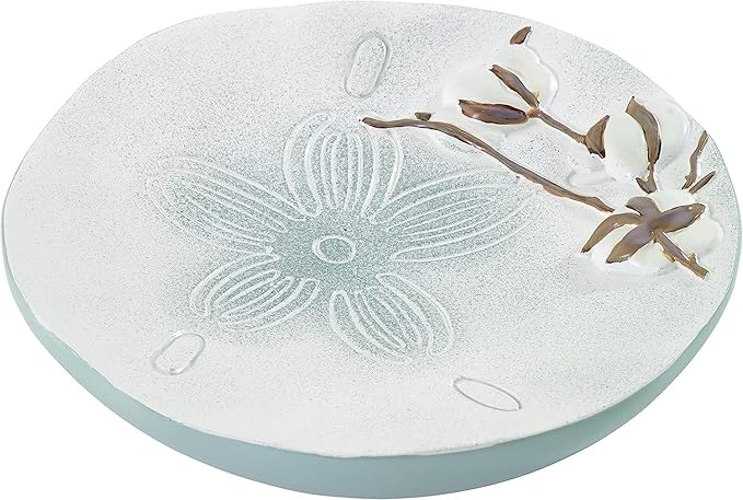 Avanti Linens - Soap Dish, Countertop Accessories, Farmhouse Chic Bathroom Decor (Farmhouse Shell Collection)