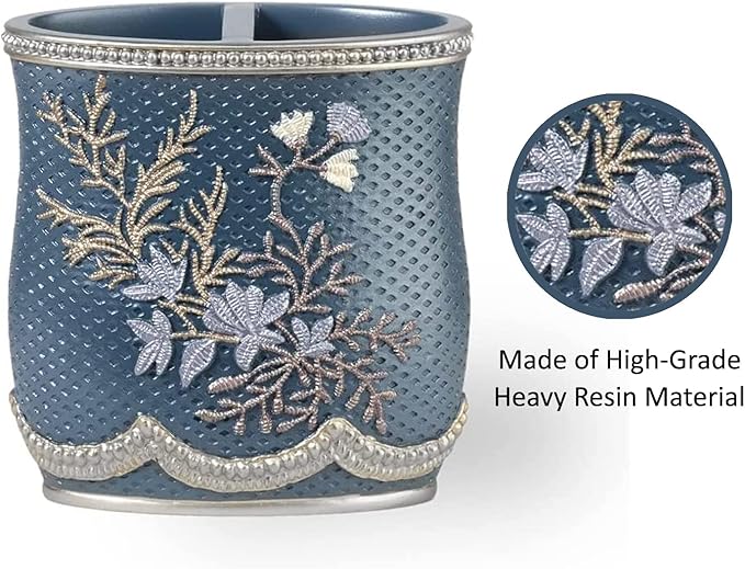 Popular Bath Tooth Brush Holder Capri, Slate Blue