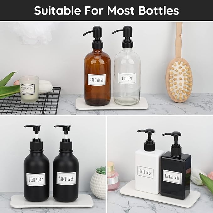 Segbeauty Bathroom Labels for Organizing, 36PCS Waterproof Laundry Labels Soap Dispenser Stickers, Self-Adhesive Removable Beauty Skincare Organization Label for Bathroom Kitchen Laundryroom Dresser