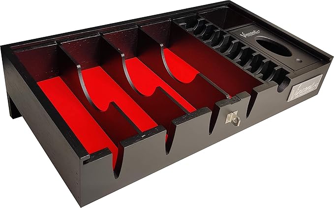 Vincent Countertop Tray Station Organizer 6 (Black)