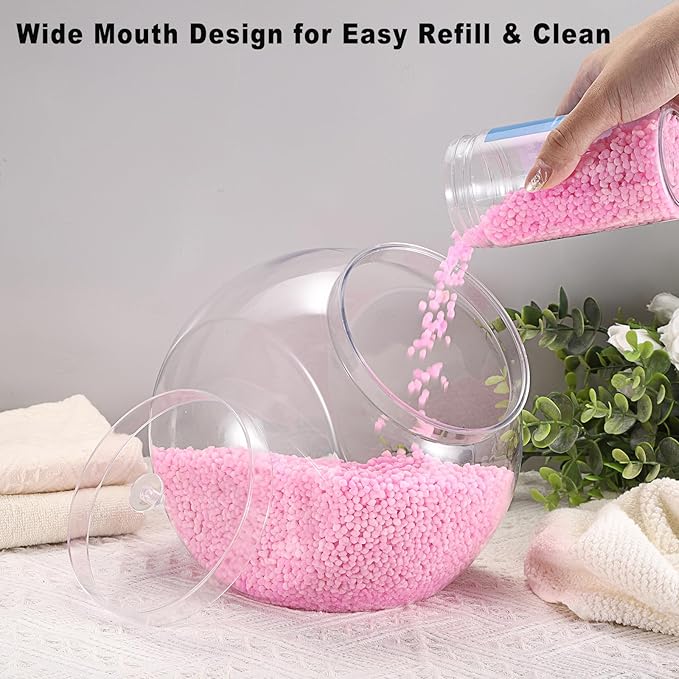 Sumnacon Laundry Pods Container with Lid Wide Mouth Laundry Room Organization Containers Plastic Food Storage Jar with Lid for Pantry Versatile Candy Jar or Cookie Containers for Kitchen