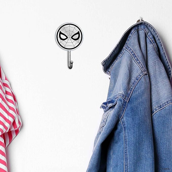 Open Road Brands Marvel Spider-Man Cast Iron Wall Hook - Spider-Man Hook for Coats, Jackets, Keys and More