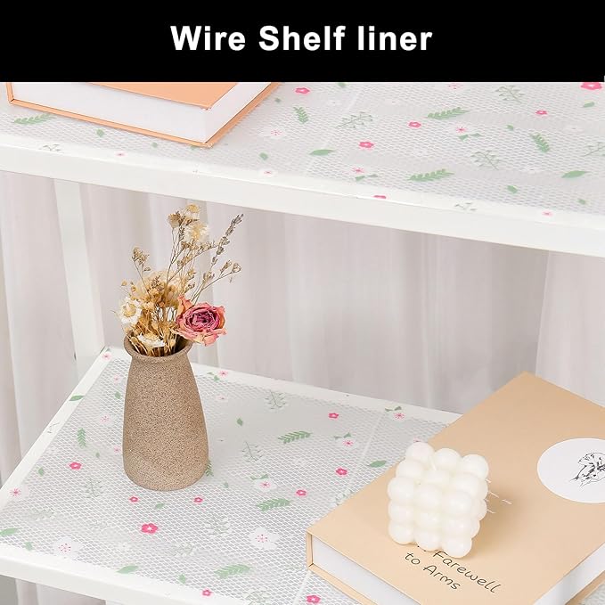 Cooyes Shelf Liner – Premium Non-Adhesive Cabinet & Drawer Liner for Kitchen – Waterproof Shelf Paper with Modern Pattern – Durable EVA Cabinet Mat – Easy to Cut （12" W x 360" L）