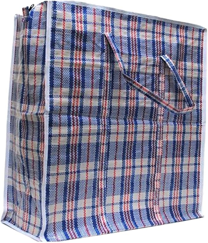 Large Tote Storage Bag Reusable Shopping Groceries Laundry Organizing Zipper Bag