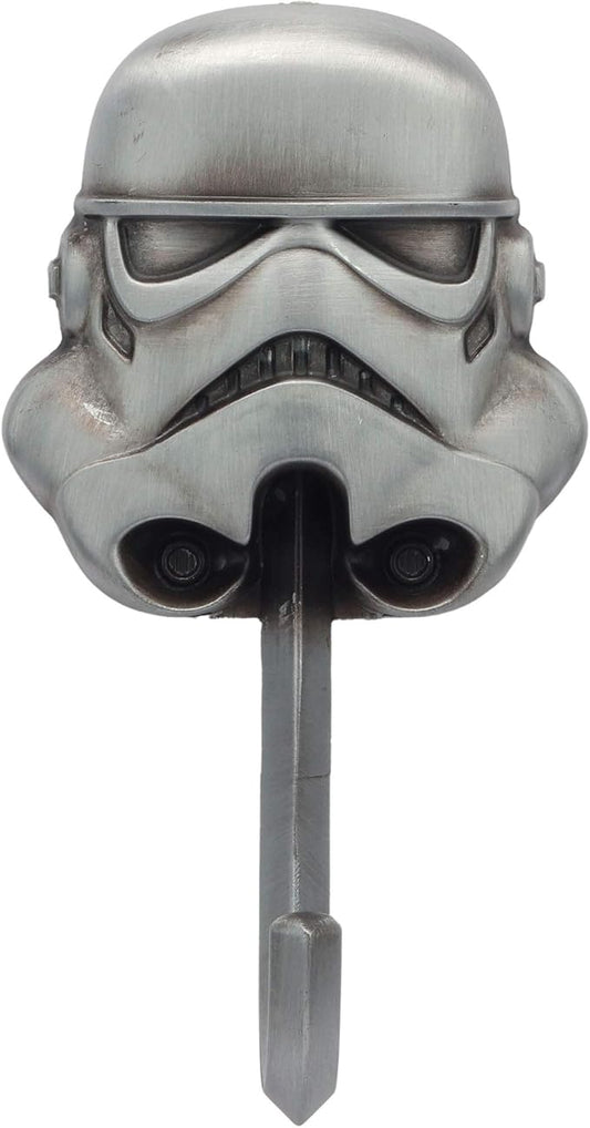 Open Road Brands Disney Star Wars Stormtrooper Cast Iron Wall Hook - Star Wars Wall Hook for Coats, Jackets, Keys and More