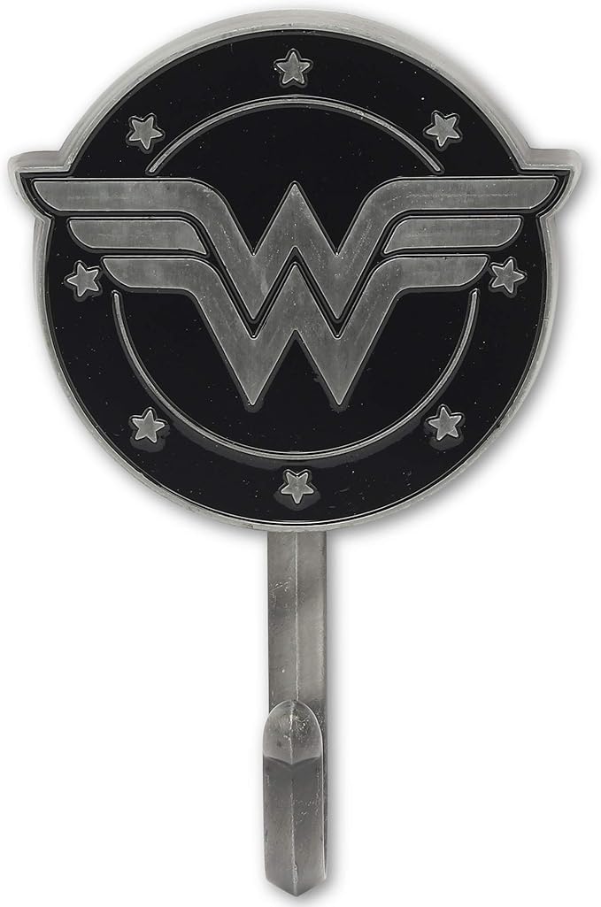 Open Road Brands DC Comics Wonder Woman Wall Hook - Wonder Woman Hook for Coats, Jackets, Keys and More