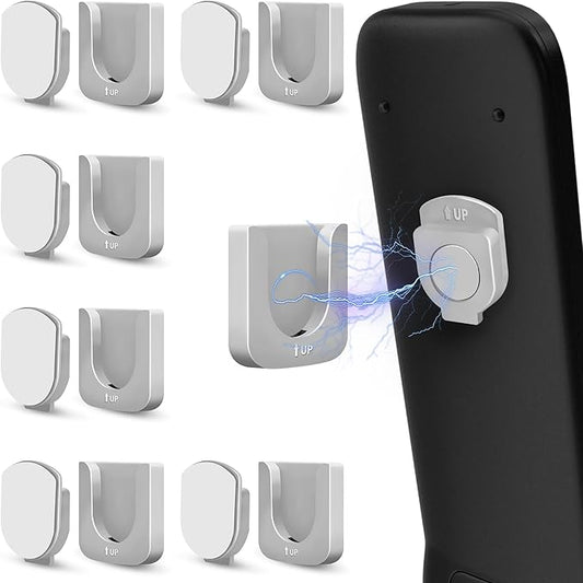 6-Piece Magnetic Remote Control Holder Wall Mount - Self Adhesive Suitable for Tv Backside as Well as Tv Fan and Air Conditioner Remote Controls