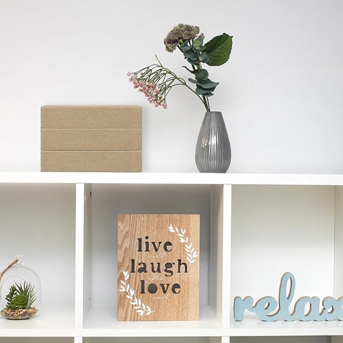 Tioncy 3 Pcs Fake Book Box Neutral Linen Book Box Decorative Faux Prop Storage for Farmhouse Home Decor shelf Table Card Photo DIY Keepsake Gift(8.6 x 6.1 x 1.8 Inch,Beige)