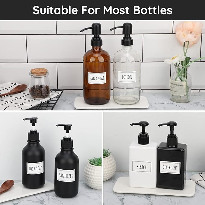 Segbeauty Waterproof Labels for Bottles, 36PCS Laundry Labels Bathroom Labels for Organizing, Self-Adhesive Removable Cleaning Label Soap Stickers for Bathroom Kitchen Laundry House Organization
