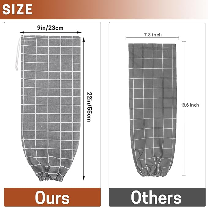 SWISSELITE 1Pcs Plastic Bag Holder, Reusable Plastic Bag Organizer Wall Mount, Large Grocery Bag Storage Dispenser, 22x9 IN