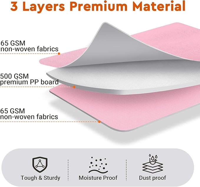 8 Pack Bed Sheet Closet Organizers and Storage,Sturdy Foldable Storage Containers with Window and Label,Storage and Organization for Bedding Sheets,Duvet Covers,Blankets (Pink)