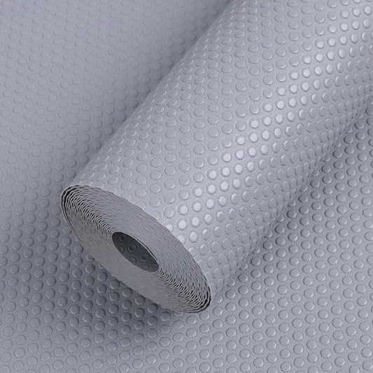 FLPMIX Wide Cabinet Shelf Liner: Waterproof Under Sink Mats Light Grey 19" x 300" - Easy to Cut & Clean Large Kitchen Drawer Liner for Pantry Cupboard