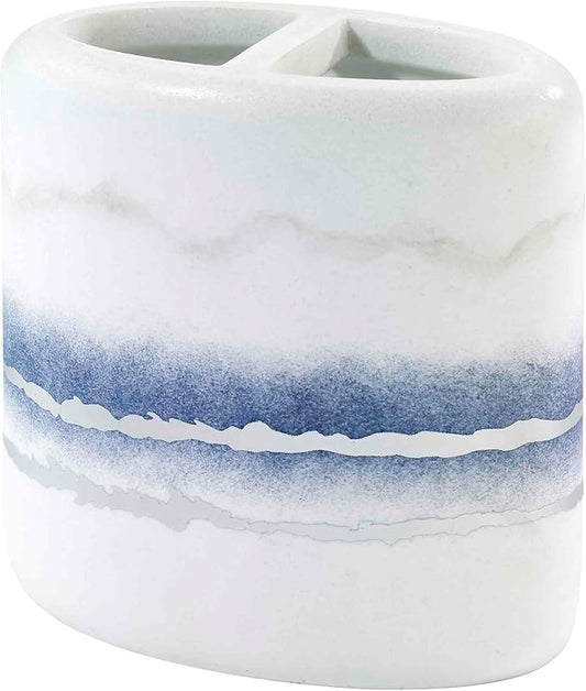 Avanti Linens - Toothbrush, Resin Countertop Accessories, Marble Inspired Bathroom Essentials (Murano Collection)