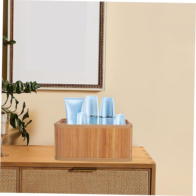 UPKOCH 3pcs Woven Storage Baskets Natural Organizer Bins for Bathroom Bedroom Laundry Kitchen Small Baskets for Makeup Pet