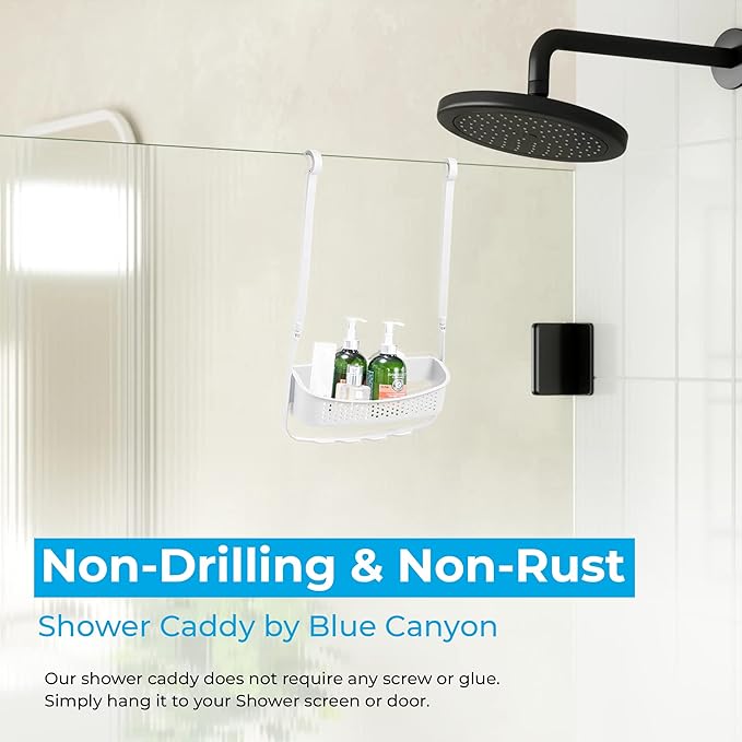 Blue Canyon Shower Caddy Single Hanging - White