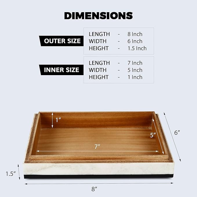Handicrafts Home Decorative Box 8x6 – Photo Storage Box, Jewelry Organizer, Modern Decorative Storage Box with Lid, Bohemian Table Décor, Vintage Keepsake Box for Shelf or Coffee Table Décor