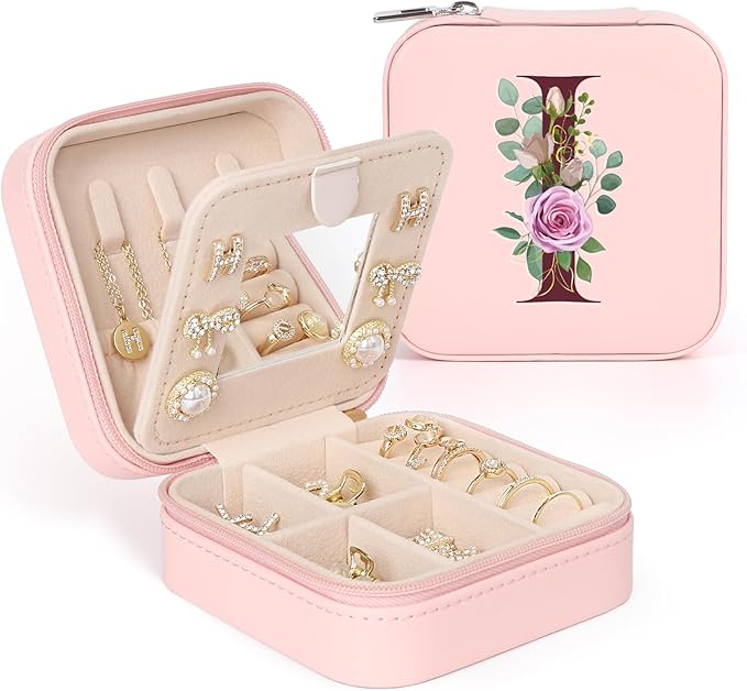 Easter Basket Stuffers for Teens Essentials, Valentines Day Christmas Stocking Stuffers for Women Teen Girl Gifts Trendy Stuff Travel Jewelry Box Case Organizer Personalized Birthday Gifts