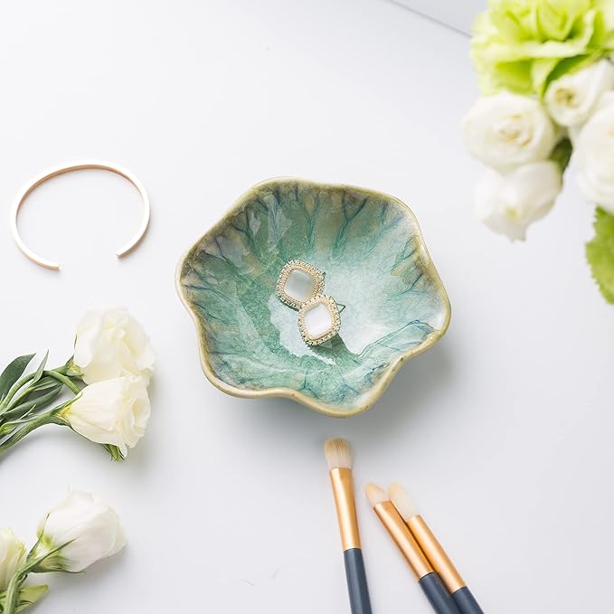 Ring Dish, Ceramic Trinket Tray, Small Dish for Jewelry, Key Bowl, Ring Tray for Jewelry, for Friends Sisters Daughter Mother