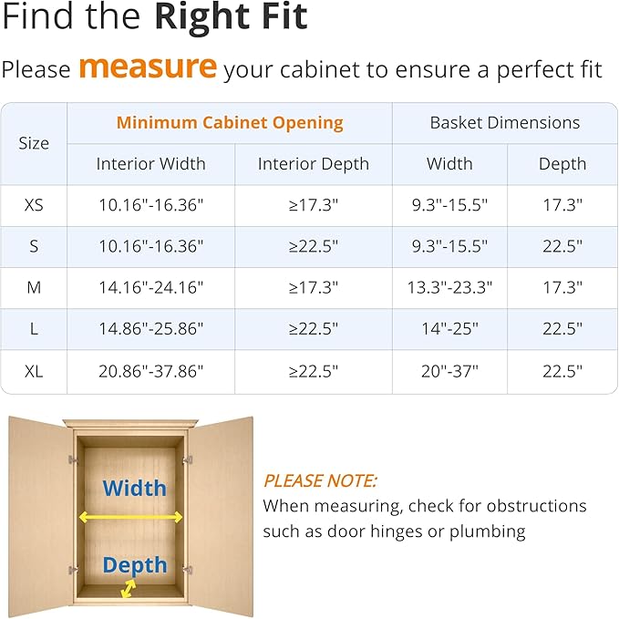 Expandable Pull Out Drawer Cabinet Organizer, Adjustable Width Bottom-Mounted Slide Out Storage Shelves for Cabinets, Required Cabinet Size (W: 20.86"~37.86", D≥22.5"), 2 Pack