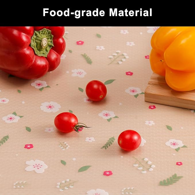 Cooyes Shelf Liner – Premium Non-Adhesive Cabinet & Drawer Liner for Kitchen – Waterproof Shelf Paper with Modern Pattern – Durable EVA Cabinet Mat – Easy to Cut （12" W x 240" L）
