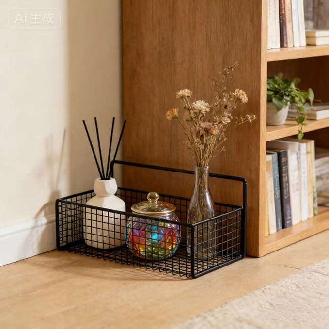 2 Pack Cabinet Door Organizer, Lid Organizer Wall Mount Pantry Door Caddy Storage Bins for Food Container Lid Kitchen Kitchen Bathroom Countertops