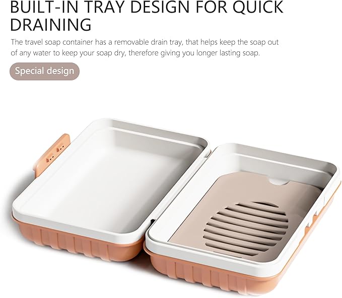 Travel Soap Container, Portable Travel Soap Case, Soap Dish with Lid for Camping, Outdoor, Bathroom, Hiking Traveling (3pcs 3 Color)