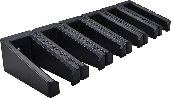 Magnetic ABS 6 Standard AR Rack Wall Mount, AR Mag Holder for 5.56 .223 Magazines, Wall Magazine Display, Magnet AR Mag Storage Organizer