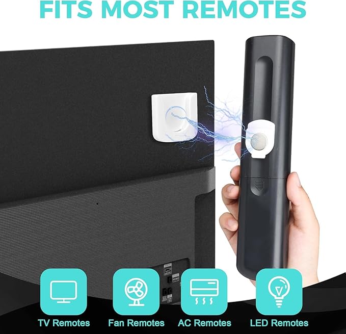 6-Piece Magnetic Remote Control Holder Wall Mount - Self Adhesive Suitable for Tv Backside as Well as Tv Fan and Air Conditioner Remote Controls