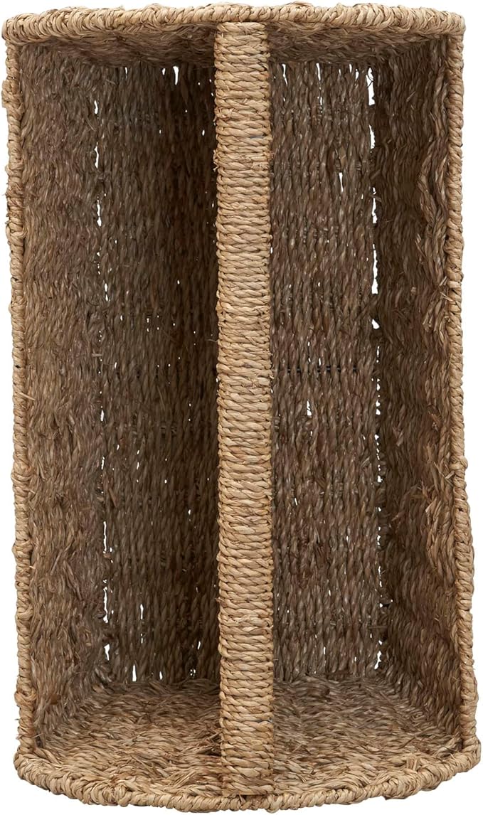 Household Essentials Rectangular Magazine Rack, Seagrass