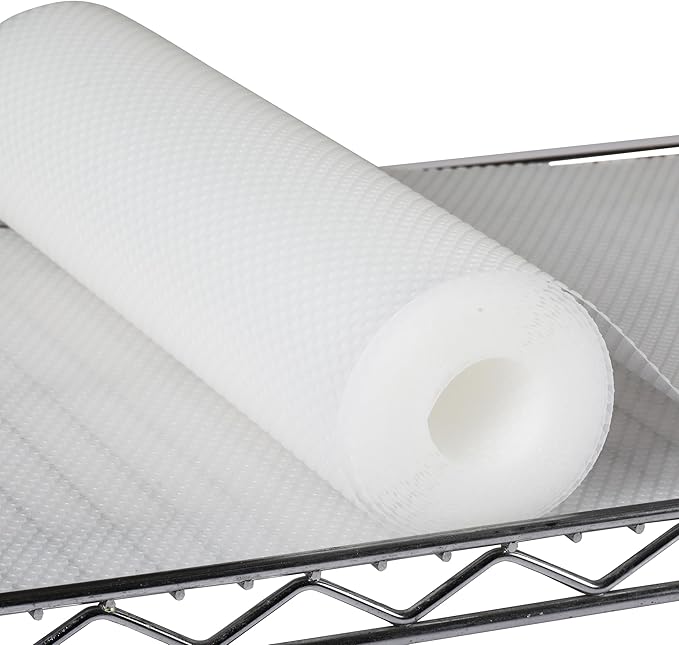 Pantry Shelf Liners for Wire Shelving - 15.5 Inch Wide Clear Thick Waterproof Shelves Liner - Translucent Easy to Cut Drawer Mat for Metal Rack 15.5 in x 120"