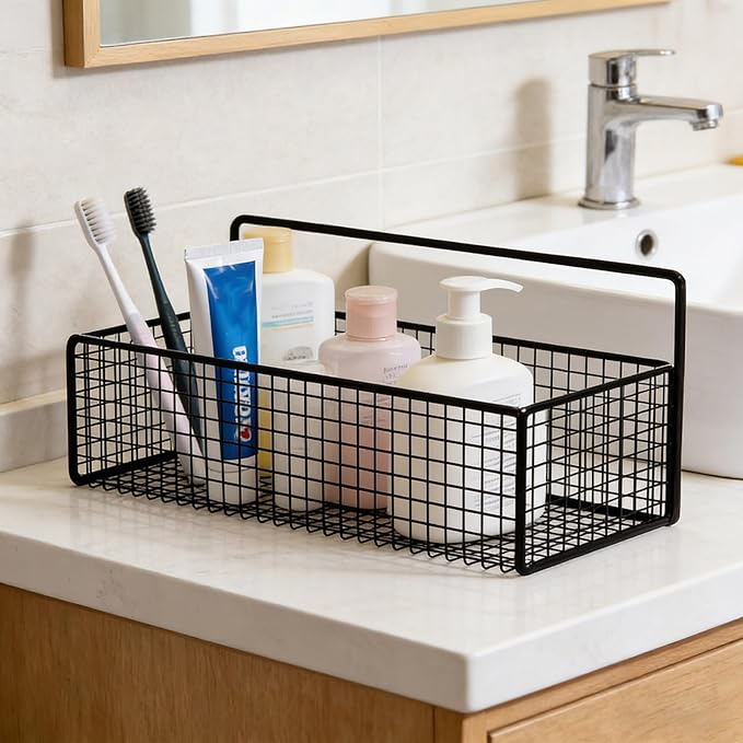 2 Pack Cabinet Door Organizer, Lid Organizer Wall Mount Pantry Door Caddy Storage Bins for Food Container Lid Kitchen Kitchen Bathroom Countertops