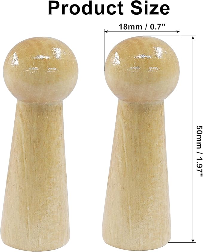 10Pcs Wooden Screw-On Hooks, Solid Wooden Wall Hooks Screw-On Coat Hooks, DIY Wood Coat Hooks for Hanging Jacket/Towel/Mug/Clothes Crafts(Style-3,Log Color)