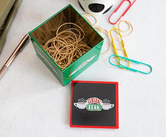 Ukonic Friends Central Perk 4-Inch Tin Storage Box Cube Organizer with Lid | Basket Container, Cubby Cube Closet Organizer, Home Decor Accessories | Nostalgic Gifts And Collectibles