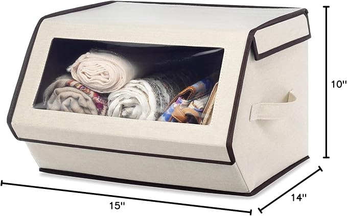 Whitmor Stackable Window Storage Boxï¼6 pack