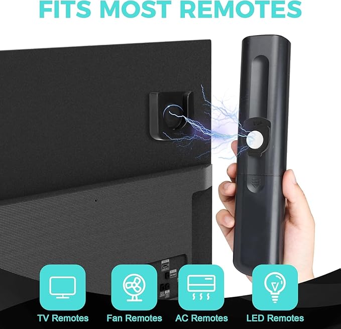 6-Piece Magnetic Remote Control Holder Wall Mount - Self Adhesive Suitable for Tv Backside as Well as Tv Fan and Air Conditioner Remote Controls